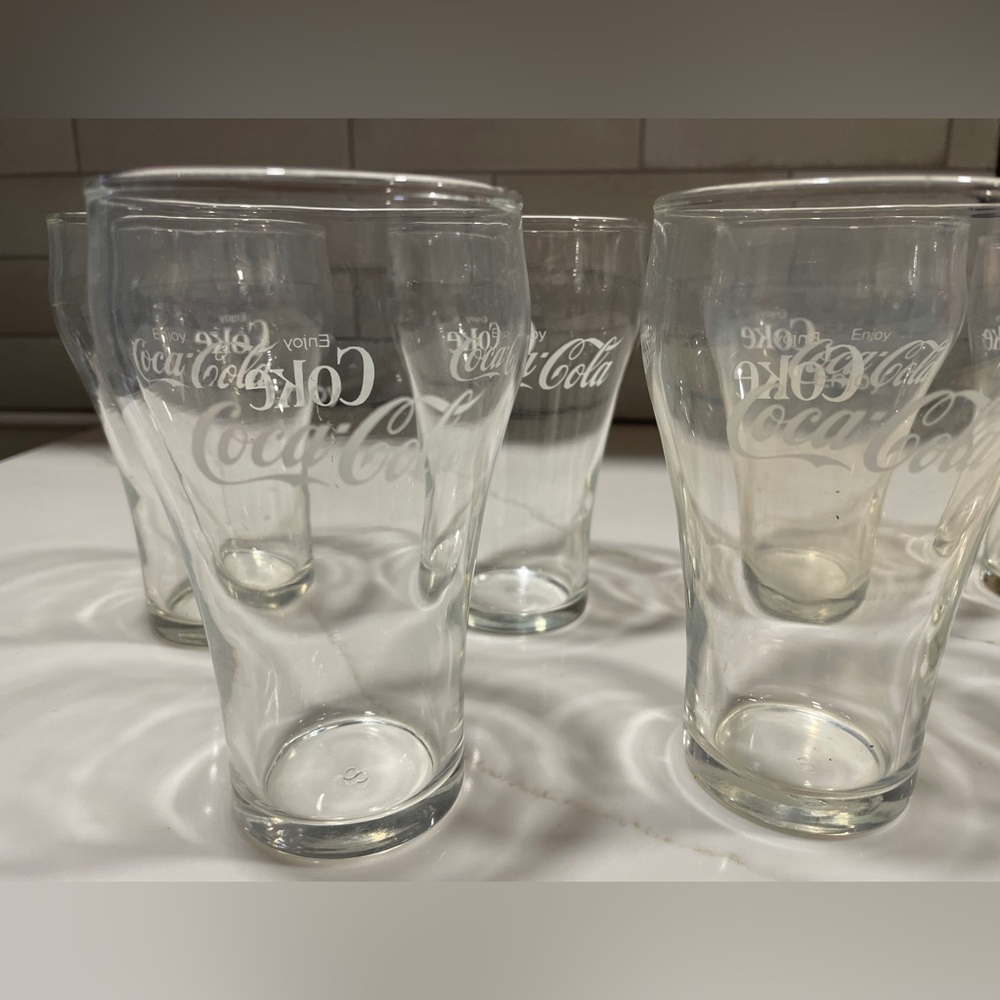 Coka Cola Glasses Set of 8